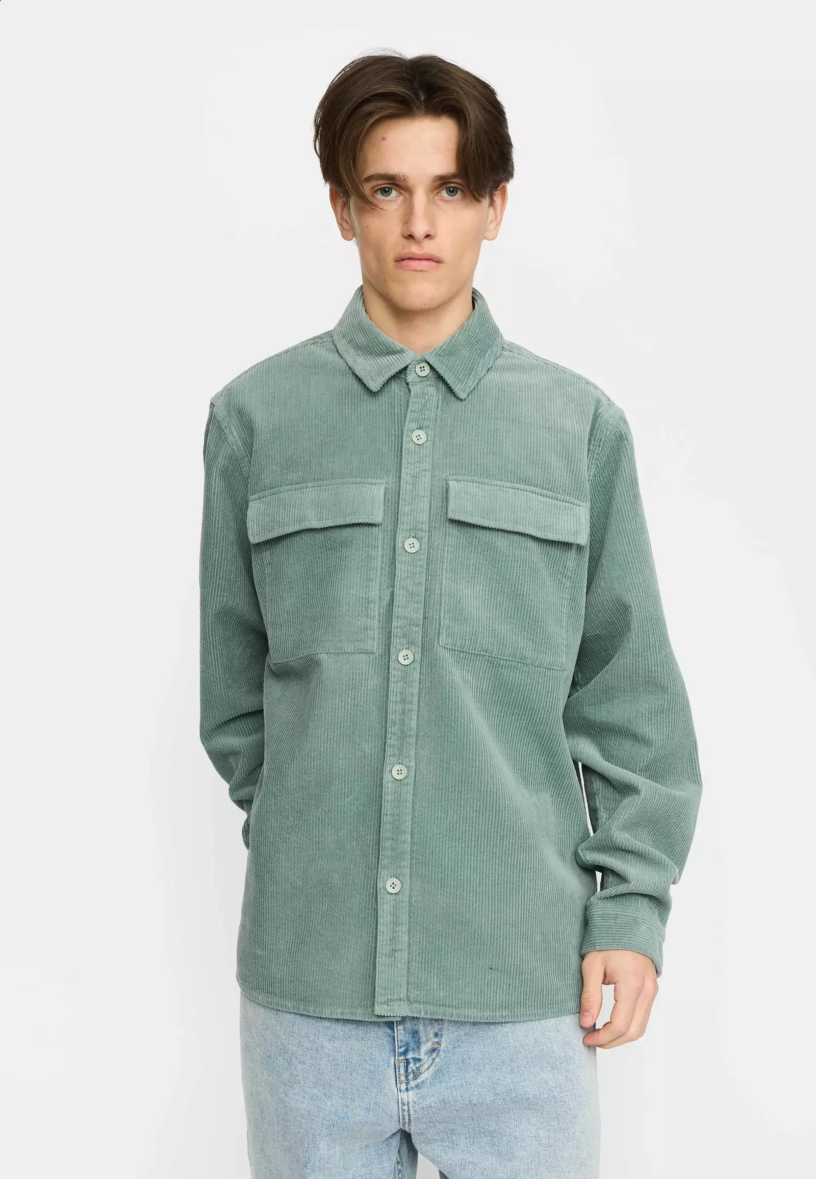 Revolution Dustmint Utility Cord Overshirt Herren Hemd mint